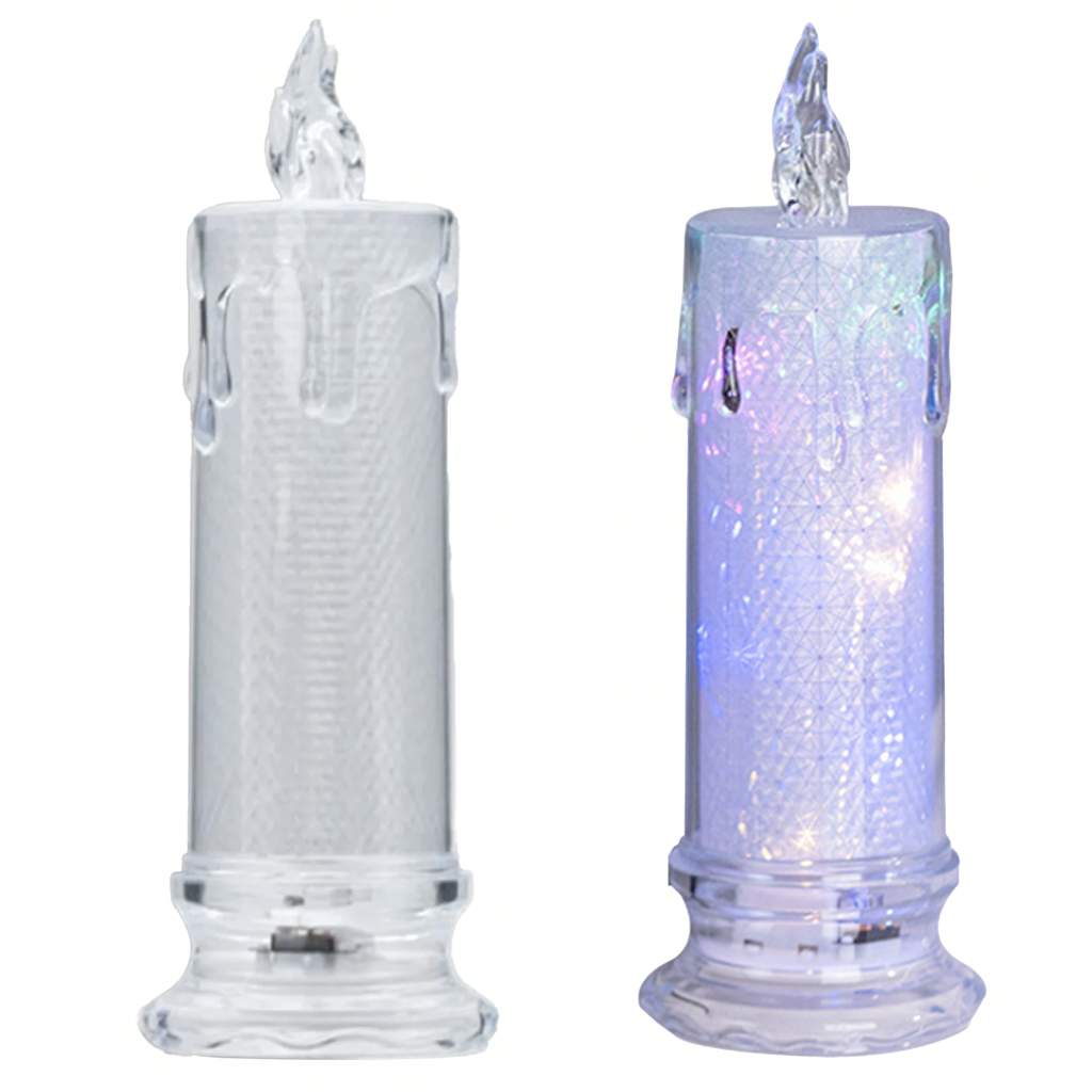 Sädelev patareitoitega LED-küünla sisu 19,5 cm RC-K-1837