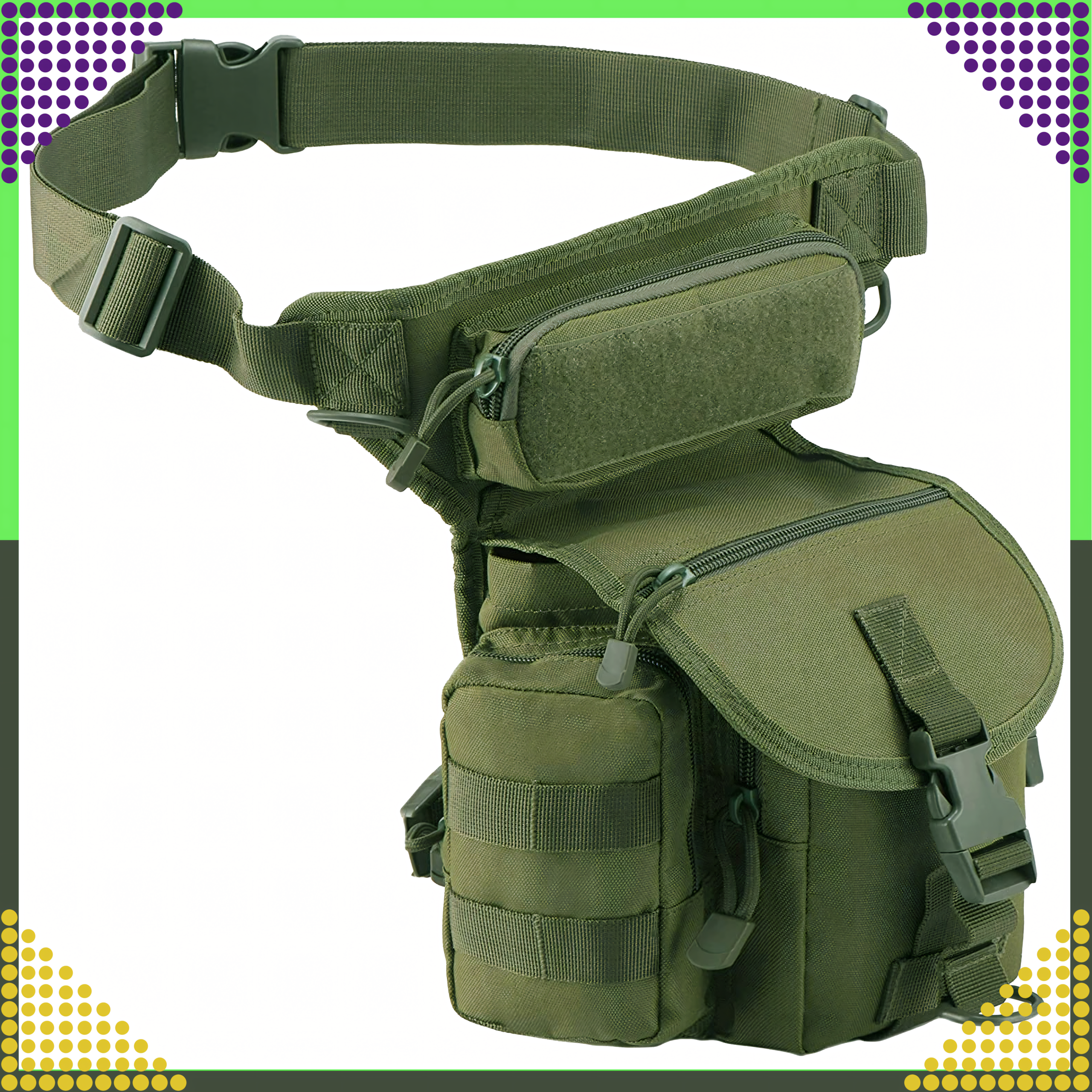 Military Tactical Capacious Military Leg Waist Bag