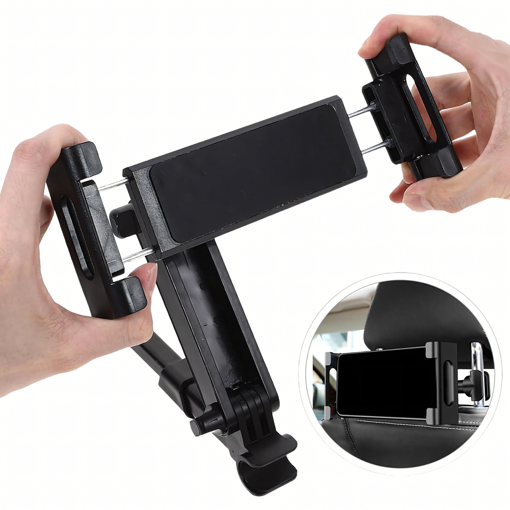 360° Car Headrest Mount Holder for Tablet and Phone