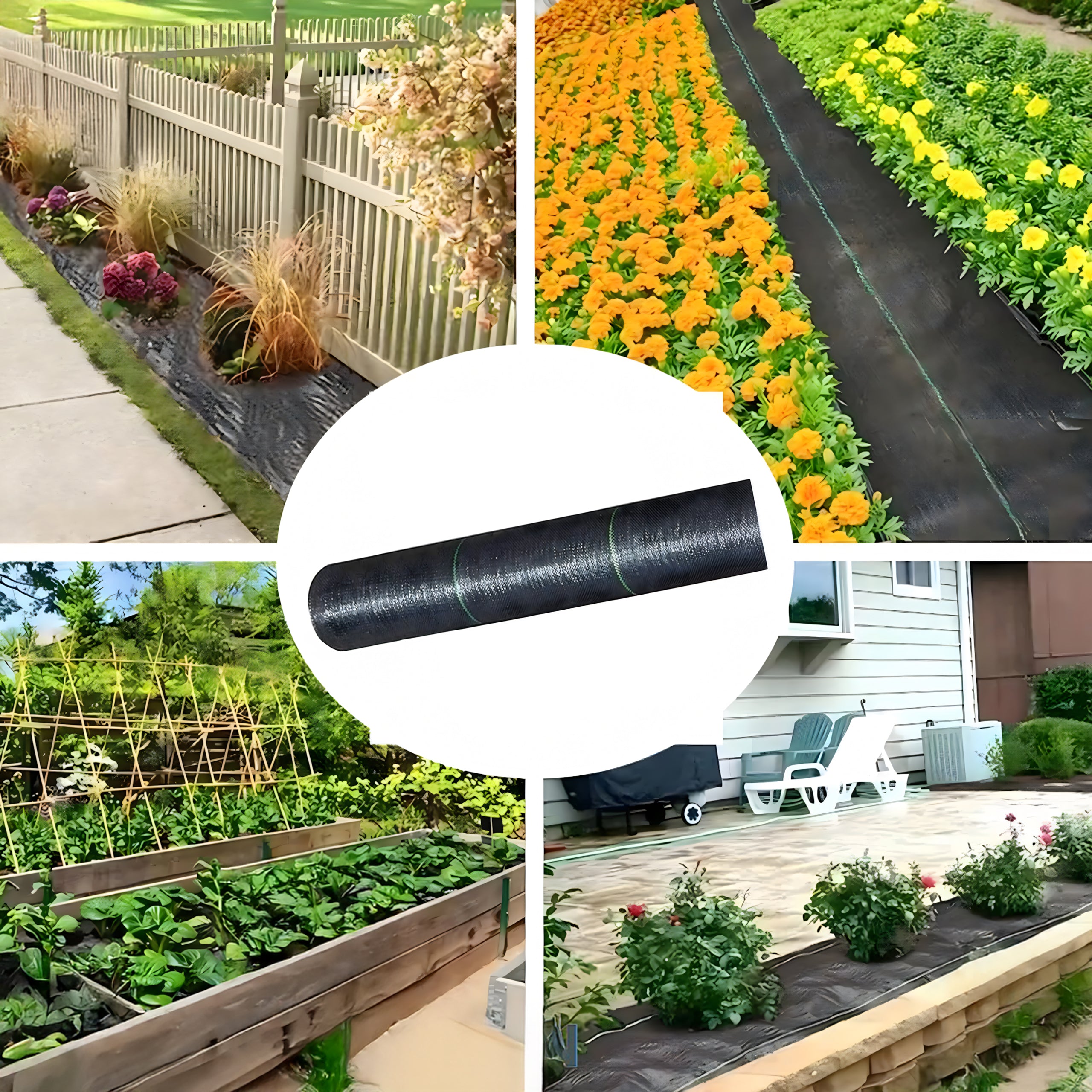 100x Agrotekstiil 70g 1.1m x 50m Black UV umbrohutõrje matt