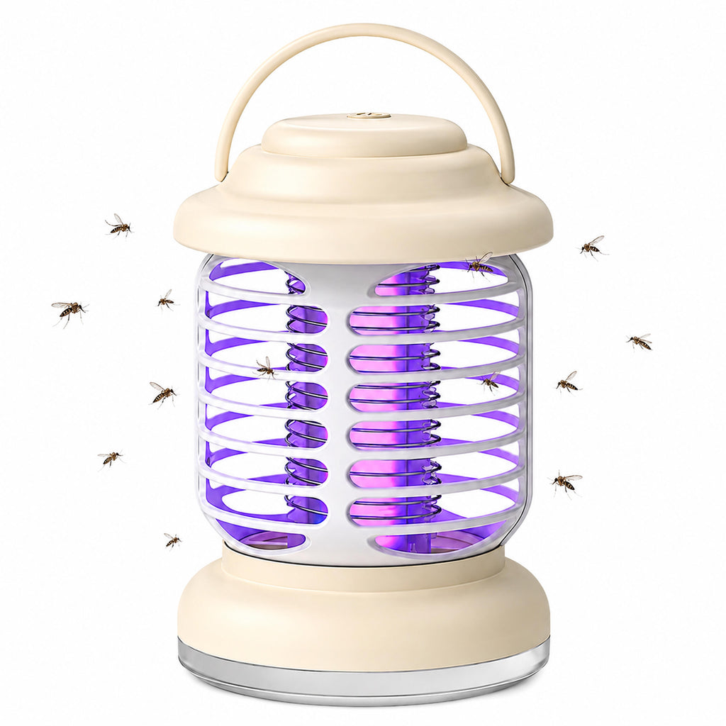 Portable UV Insect Killer Lamp for Flies, Mosquitoes, Moths, and Other Insects for Garden and Terrace