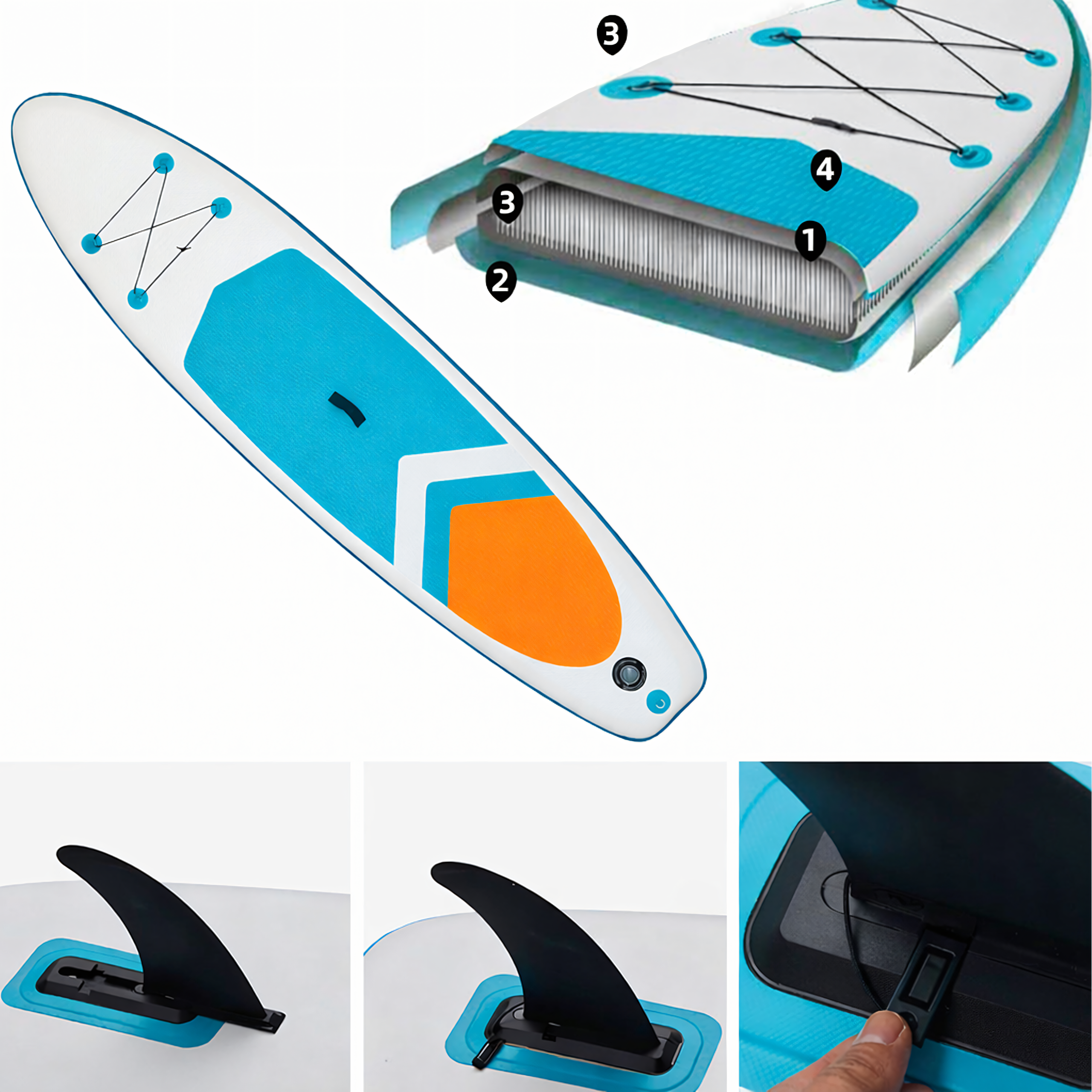 24 x Inflatable Stand Up Paddle Boards 320 cm with Accessories