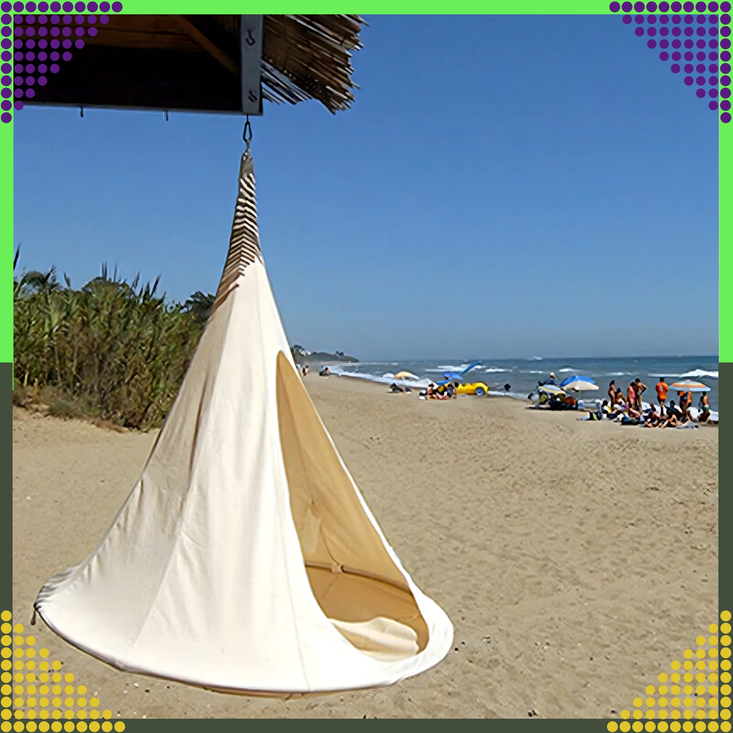 Telgi riputatav võrkkiik kookon aiamõõduga kiiktool toonekurepesa tugev