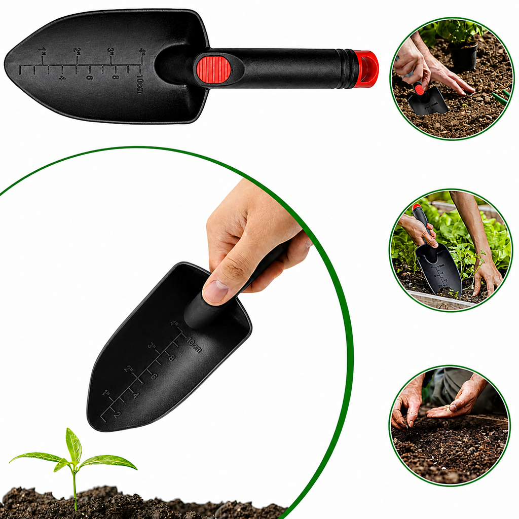 Lai plastikust aiakühvel ümberistutamiseks ja istutamiseks 27.5cm