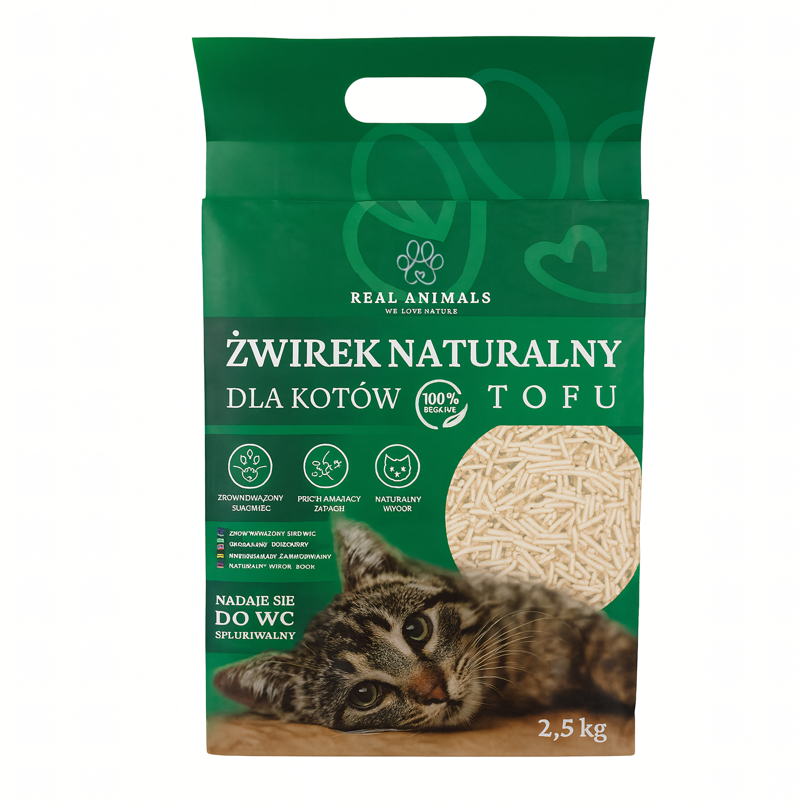 432x Tofu Kassiliiv BIODEGRADABLE Ökoloogiline 100% Looduslik 2.5kg 5l