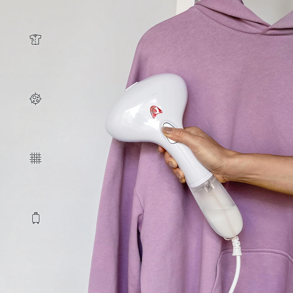 Parownica Steamer do Ubrań Żelazko Parowe Myjka Parowa 1500W Akcesoria