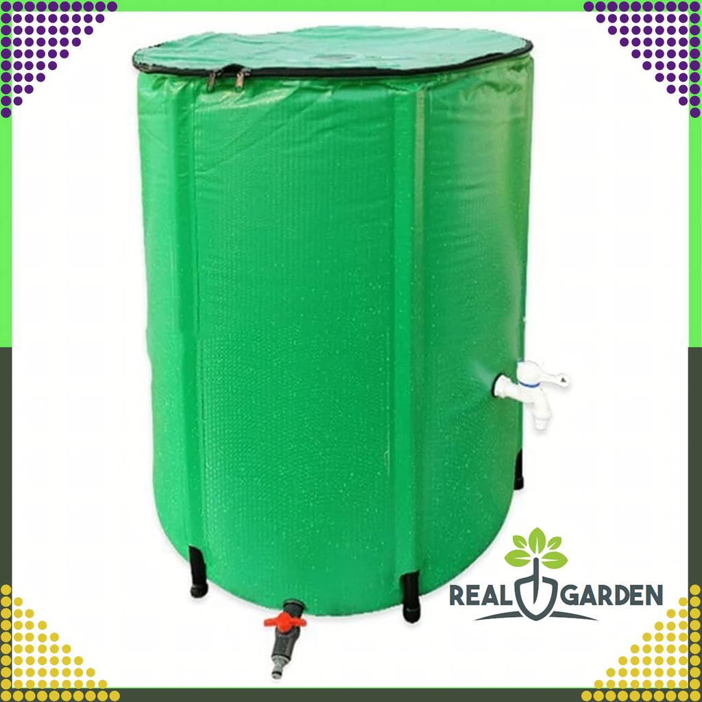 Foldable 100L Rainwater Barrel with Tap