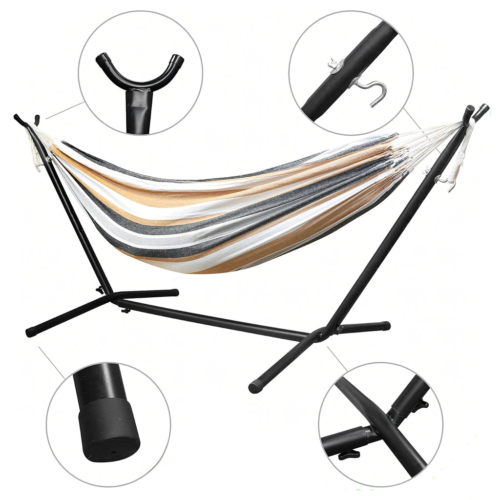 Large Garden Hammock with Stand Set