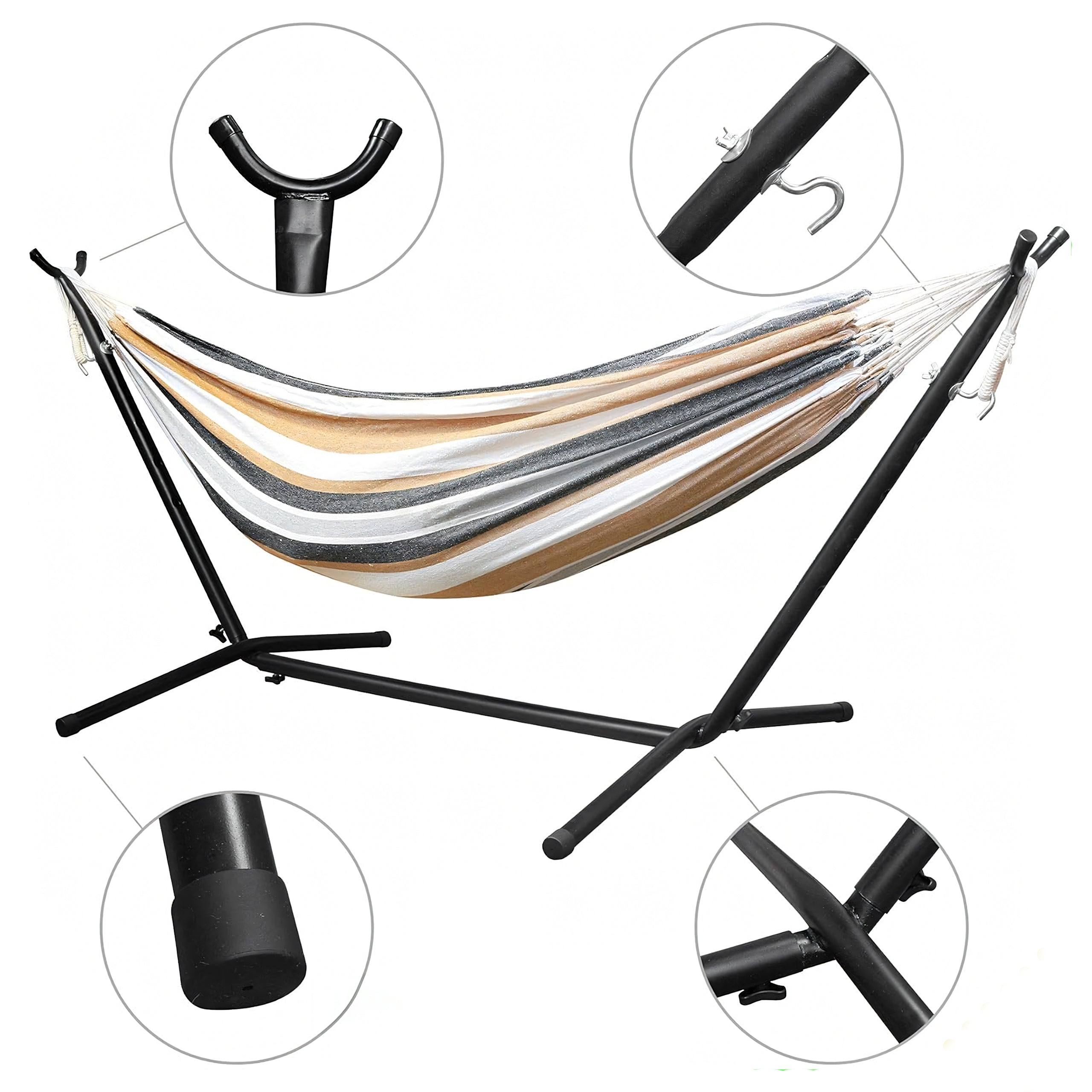 Large Garden Hammock with Stand Set