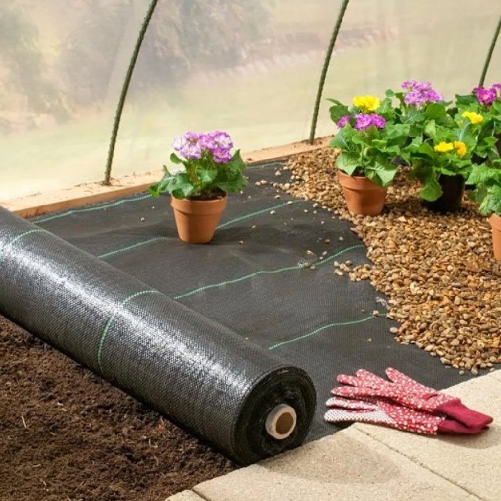 UV-kindel agrotekstiil 70g 1.1m x 50m umbrohutõrje matt Black