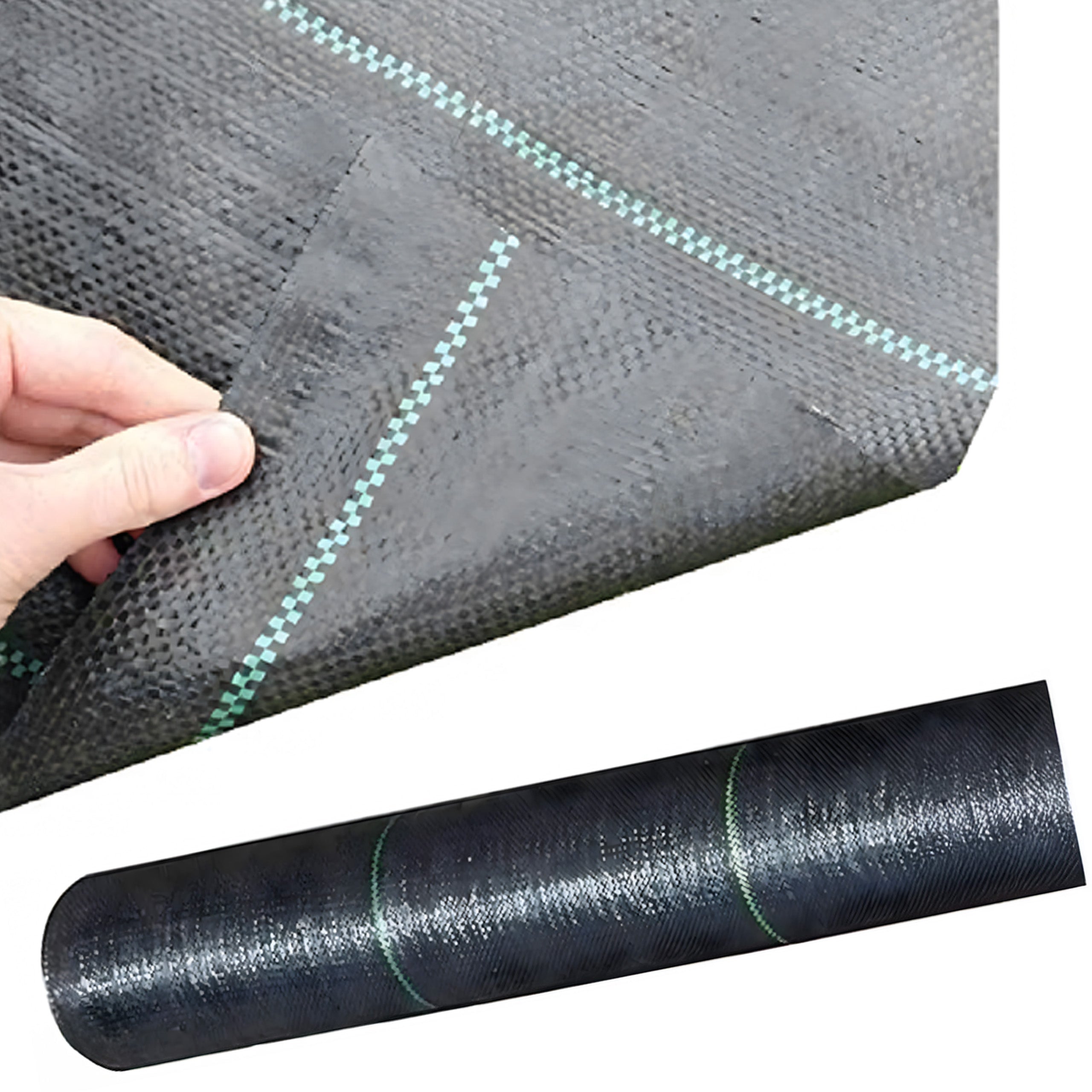 100x Agrotekstiil 70g 1.1m x 50m Black UV umbrohutõrje matt