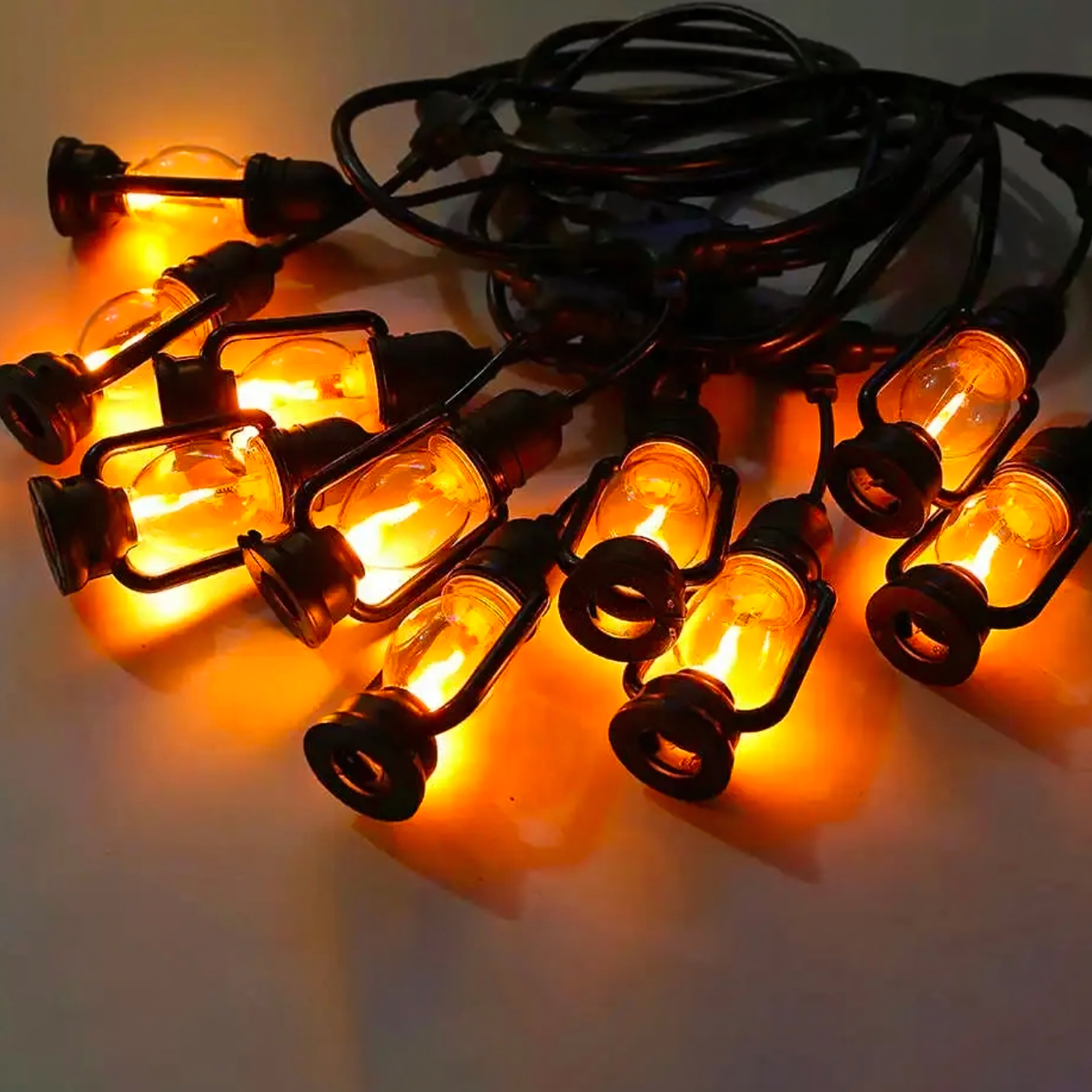 LED Decorative Light Garland 10 pcs Lanterns 10cm 5m