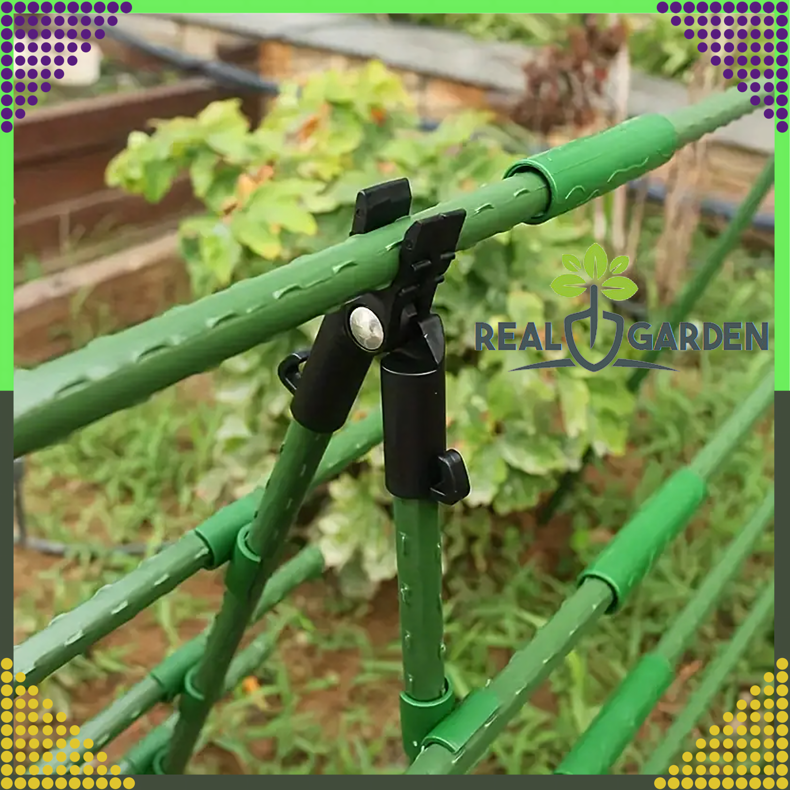 Hinged Top Connector Tee 9mm aiapulkadele 10 tk