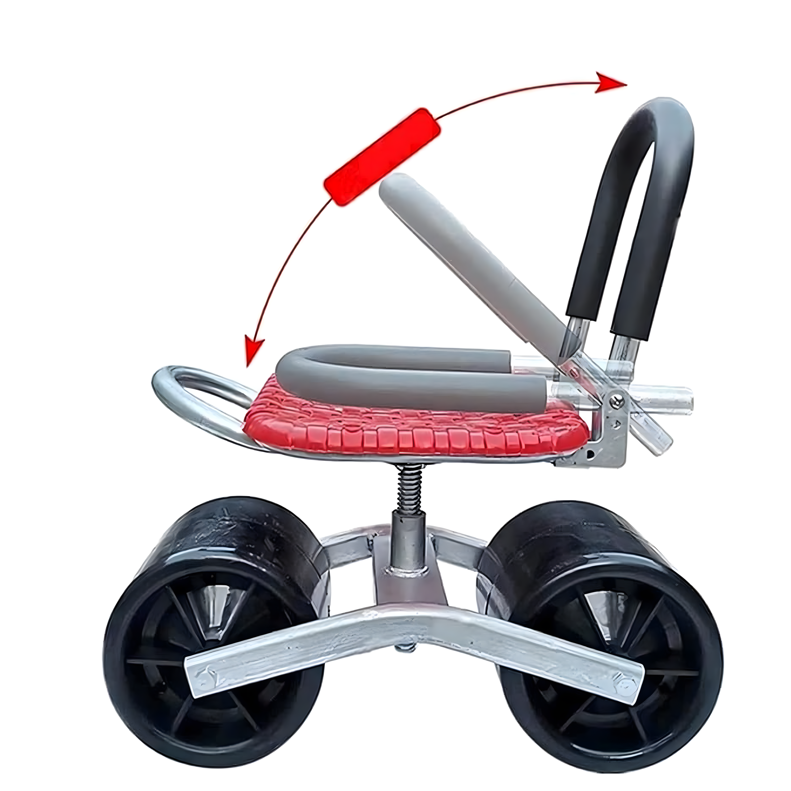 48x Trolley Stool Garden Stool Swivel 360 with Seat on Wheels