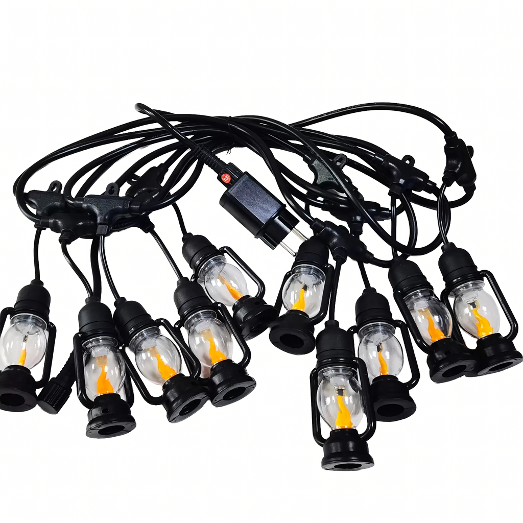 LED Decorative Light Garland 10 pcs Lanterns 10cm 5m