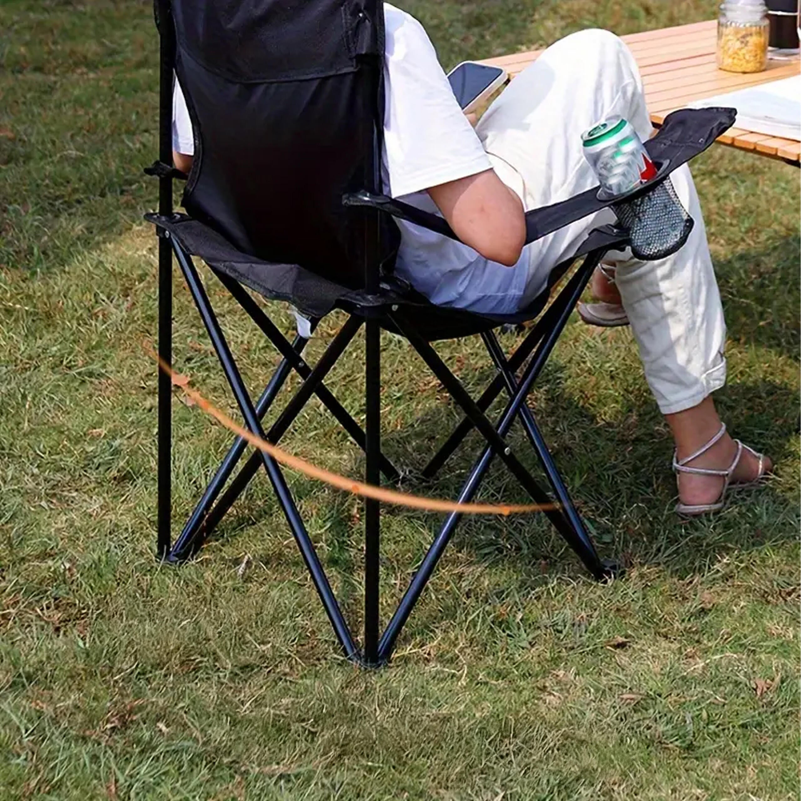 Folding Camping Chair with Carry Bag for Fishing and Beach