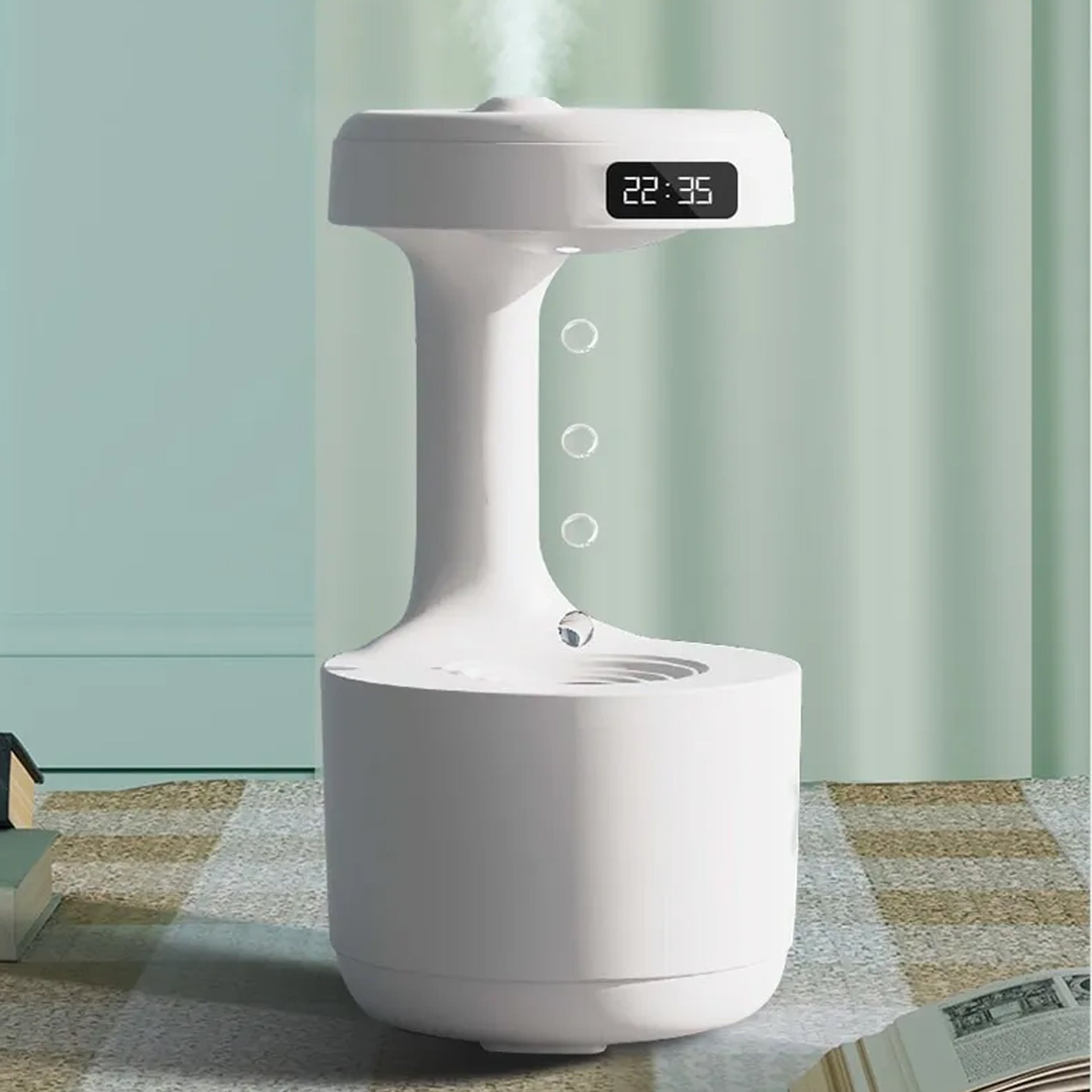 Õhuniisuti Õhupuhasti Antigravitatsiooniline Difusor Öölamp 800ML