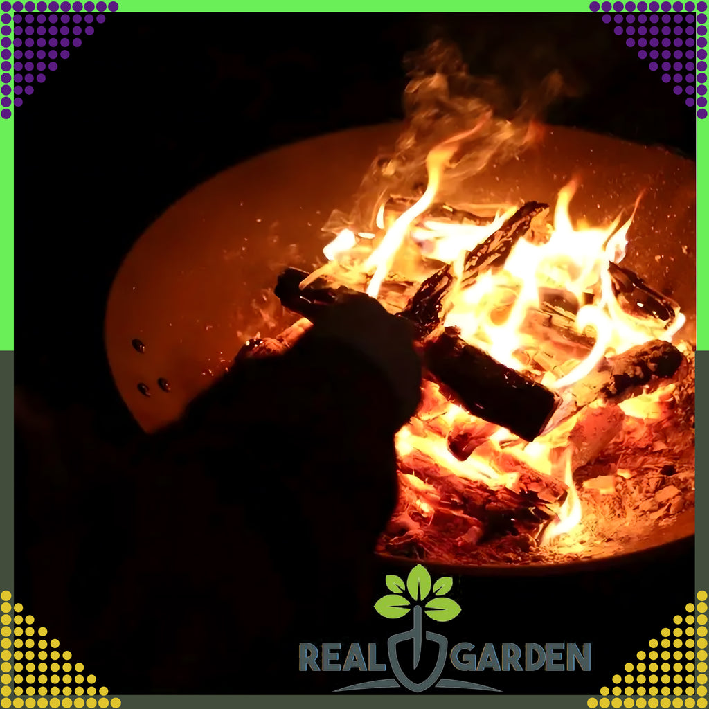 Garden Fire Pit Brilla Steel Black Large 55 cm