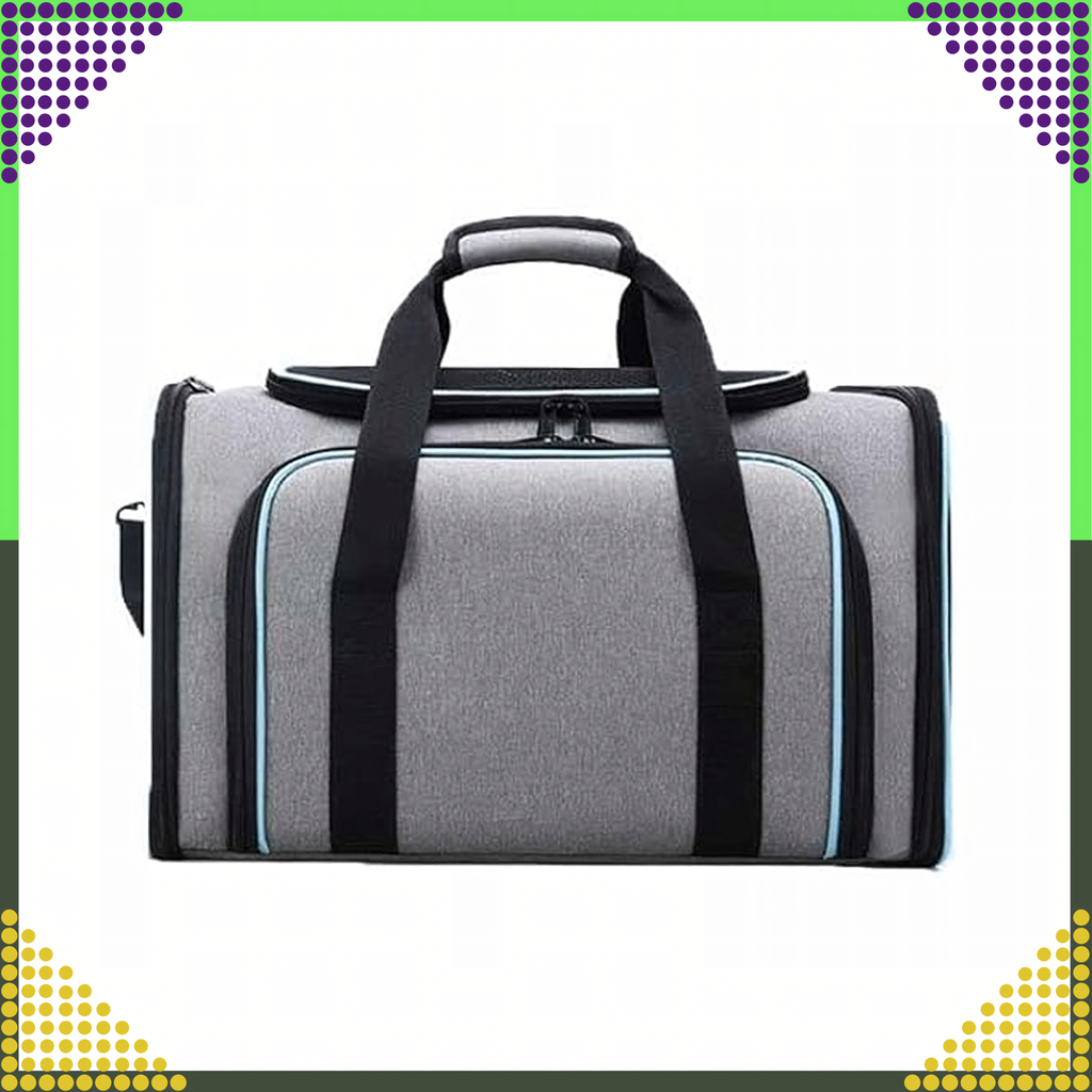 Large Expandable Pet Carrier Bag for Cats and Dogs up to 8kg with Ventilation