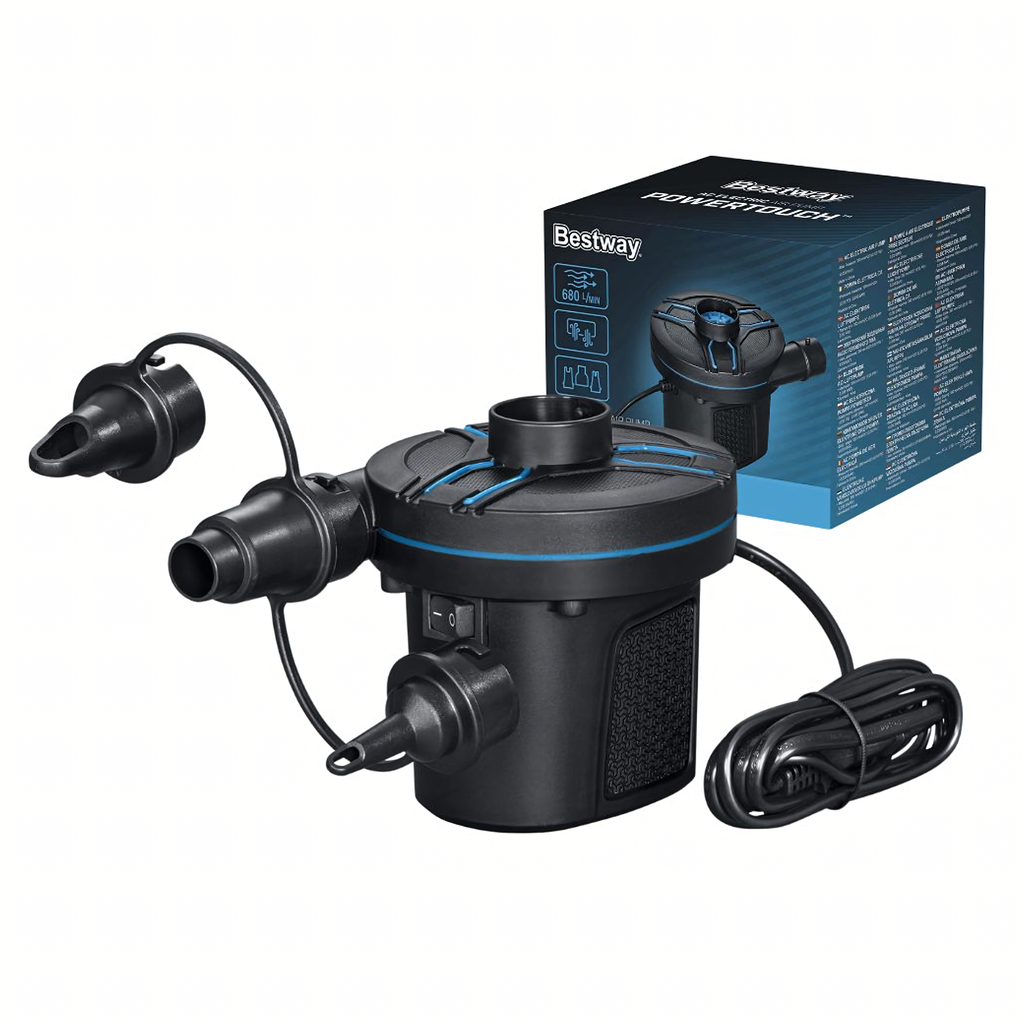 Bestway 62252 elektriline pump basseinimadratsite täispuhumiseks AC 680L/Min