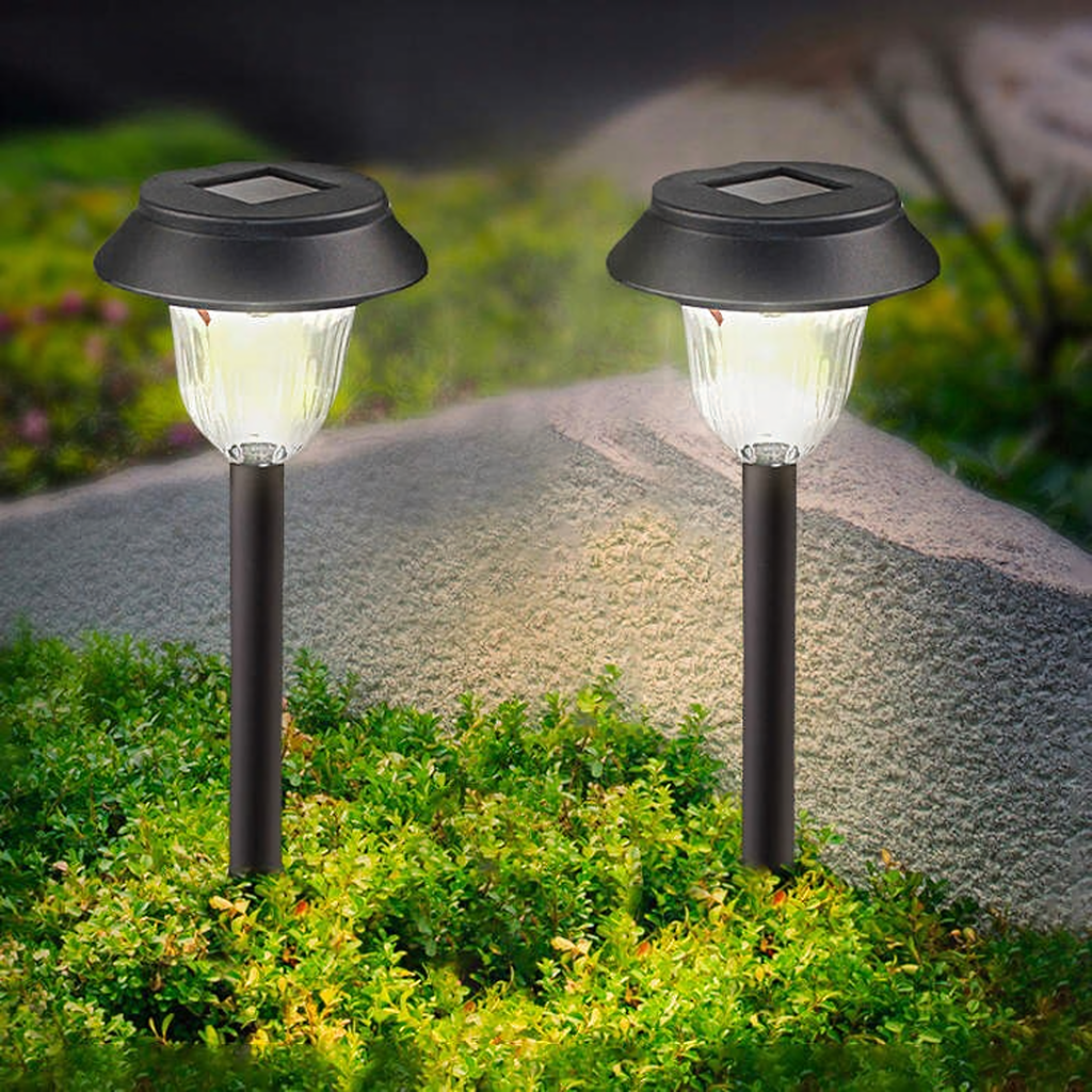 Set of 6 Waterproof Solar Garden Spike Lights 41cm 6 pcs