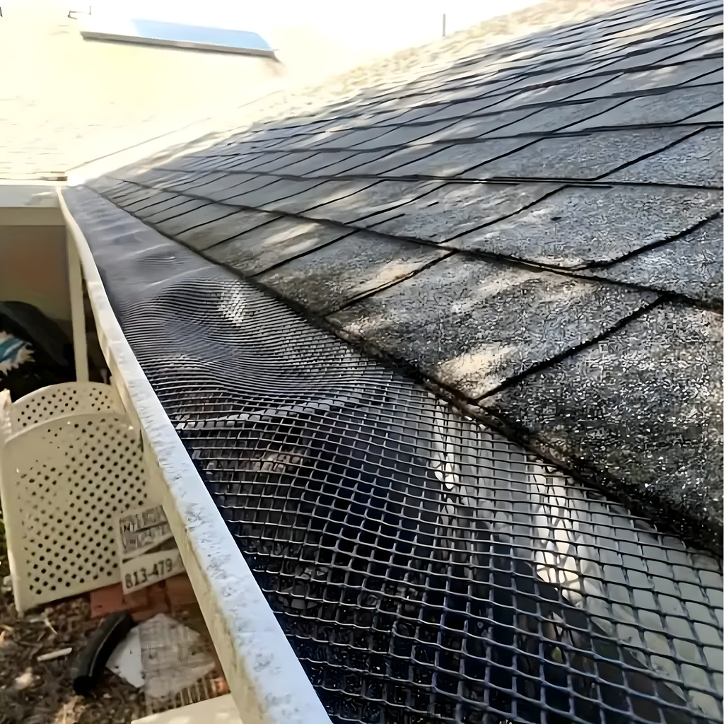 Gutter Leaf and Debris Guard Mesh 0.15x6m with Clips
