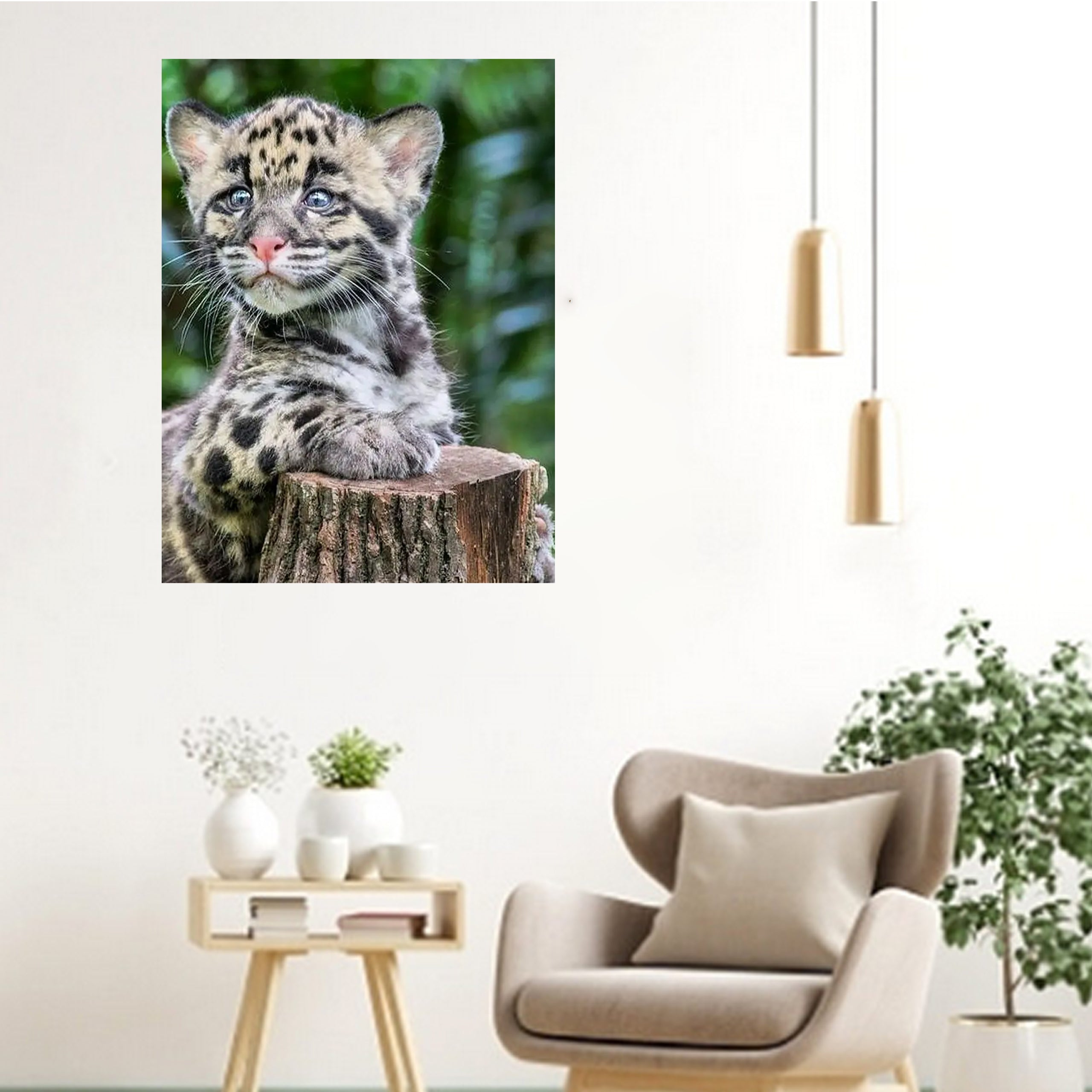 Numbrite järgi maalimise lõuend raamiga, isetegemise komplekt, pintslid, värvid 40x50