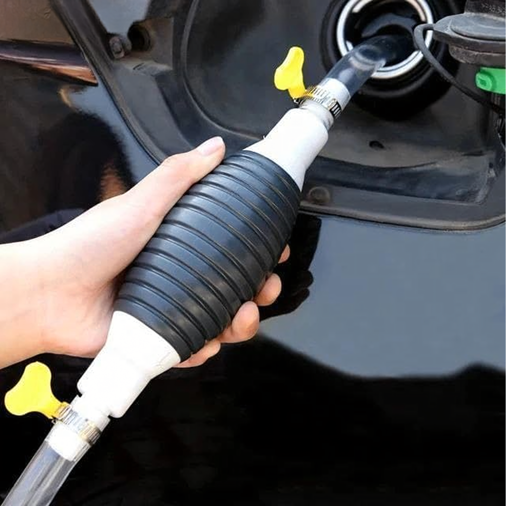 Käsipump kütuse, õli, diisli ja vedelike eemaldamiseks voolikuga