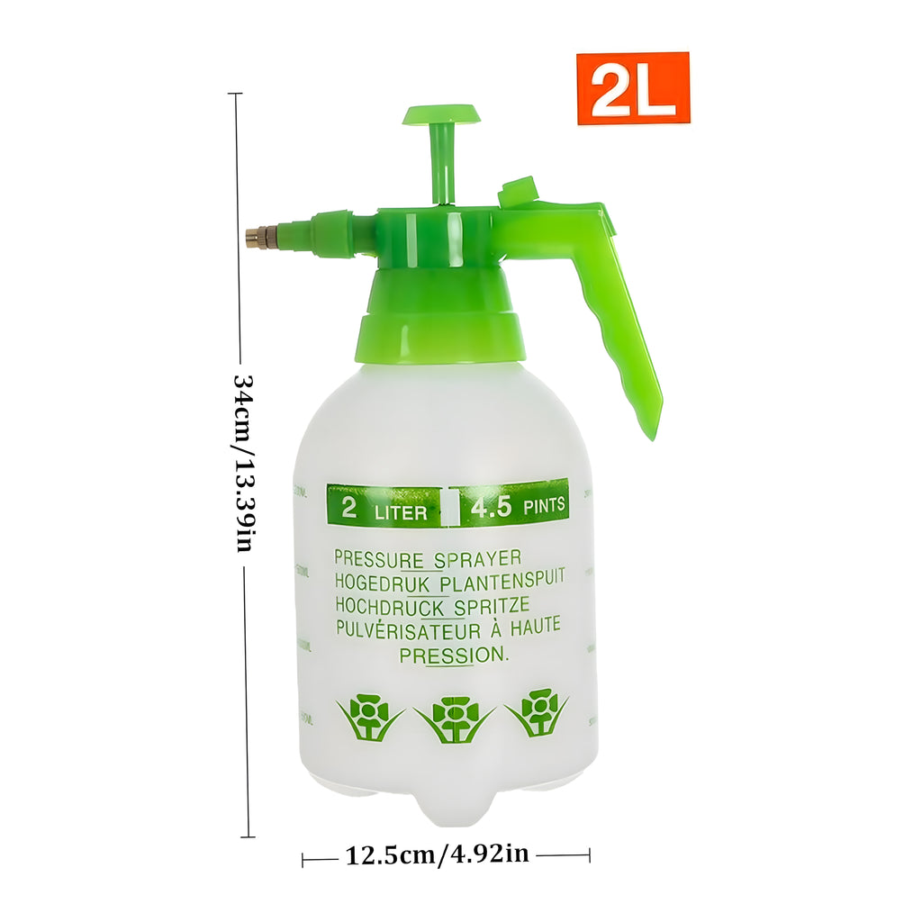 Manual Pressure Sprayer for Garden Home 2L Green