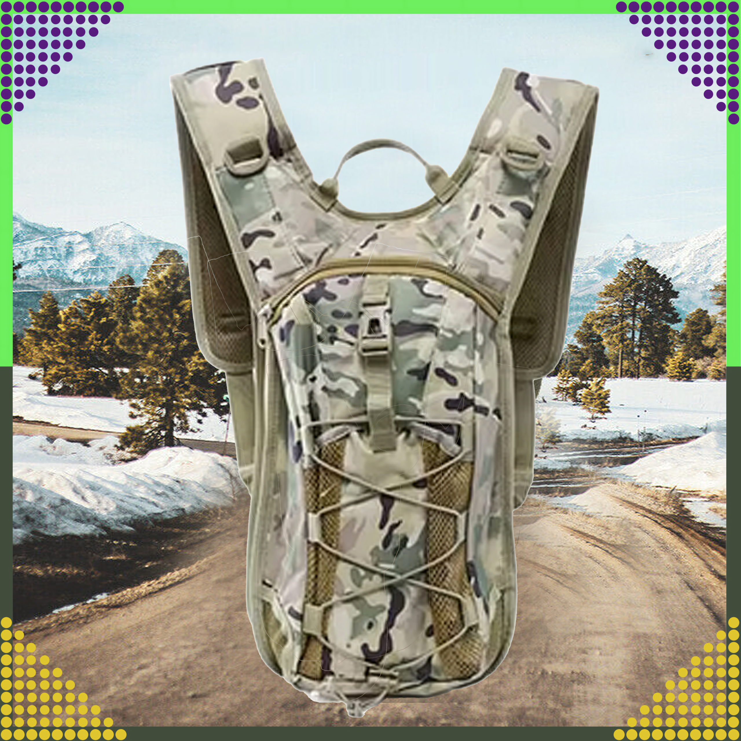 Hydration Mountain Bicycle Backpack with 3L Survival Water Bag