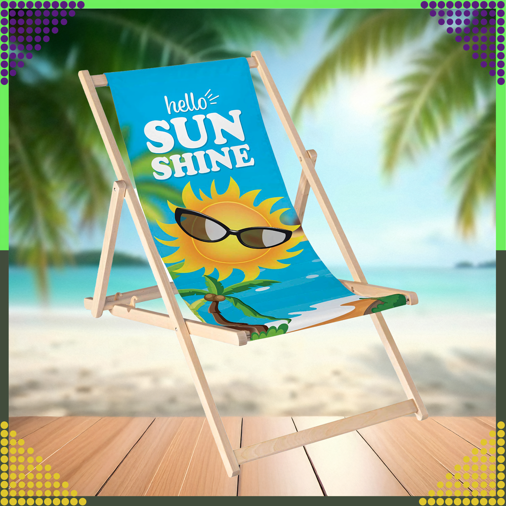 2 tk kokkupandav puidust aiamere lamamistool rannas ja telkimiseks, reguleeritav