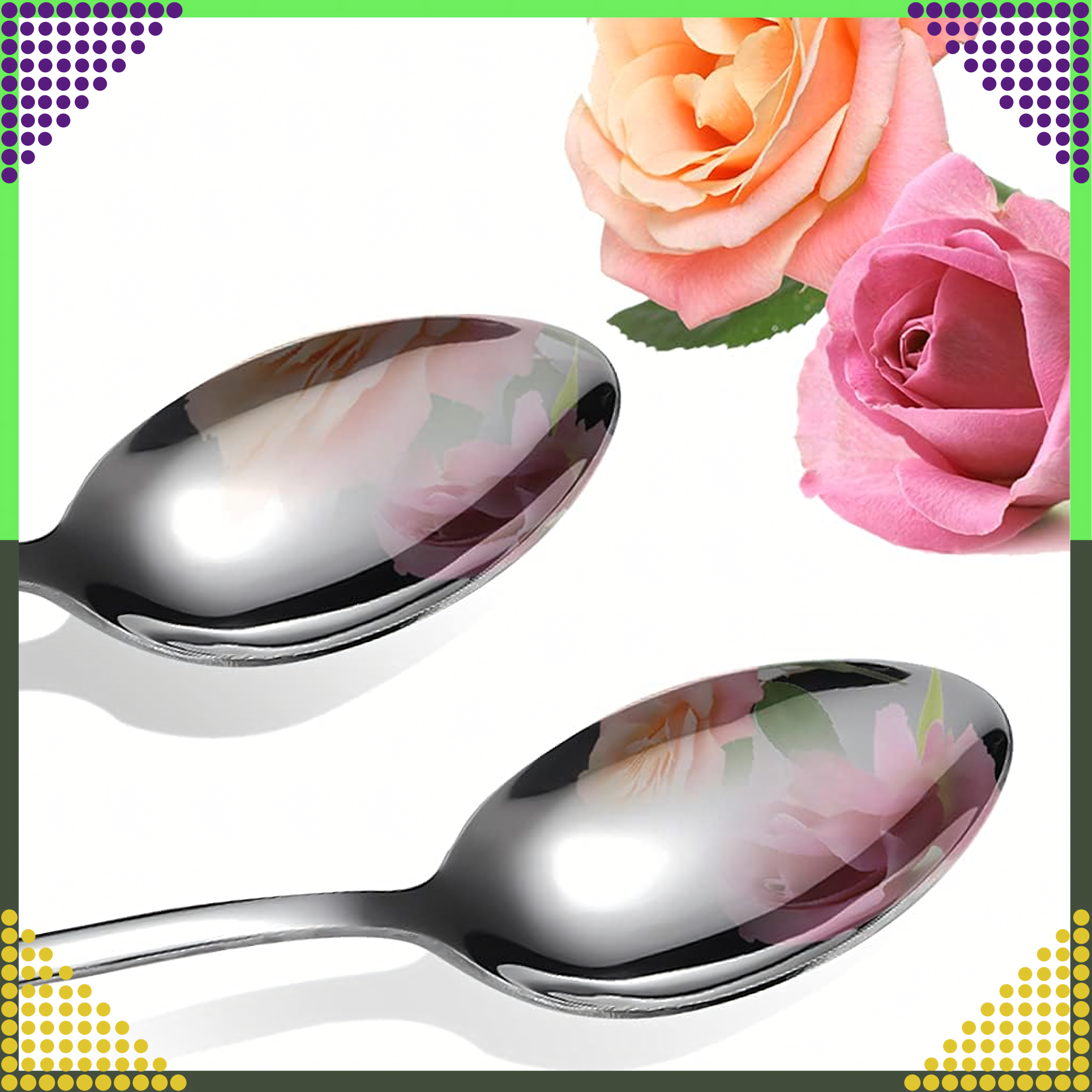 Cutlery Set Stainless Steel Silver 5 pcs for Camping Grill Survival