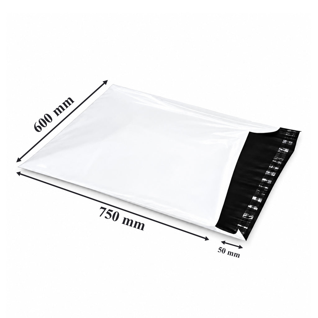10 tk valgete kullerpostikottide pakki, 600 × 800 mm, 50 tk pakis RC112-15683