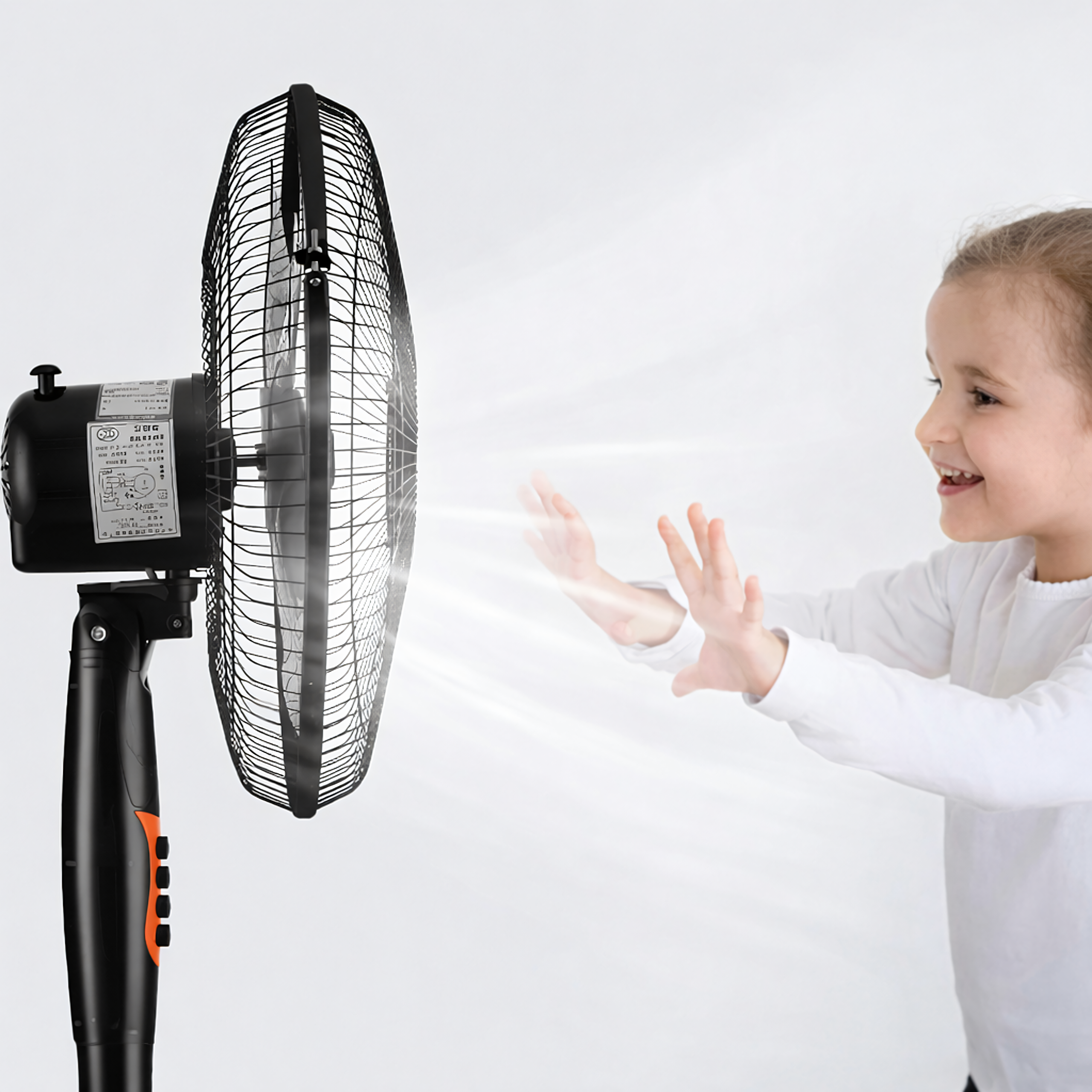 56 pcs Floor Fan Standing Fan 45W 5 Blades Quiet