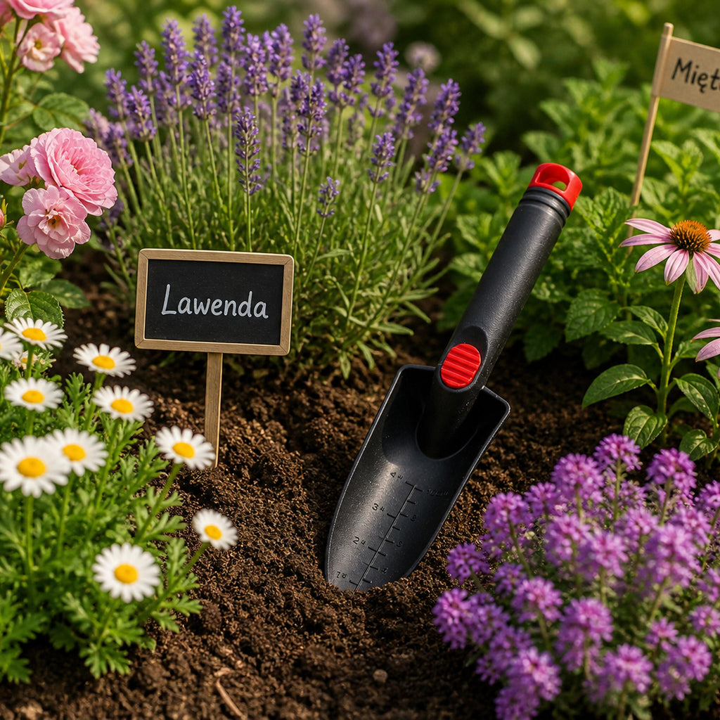 Narrow Plastic Garden Trowel for Transplanting and Planting 28cm