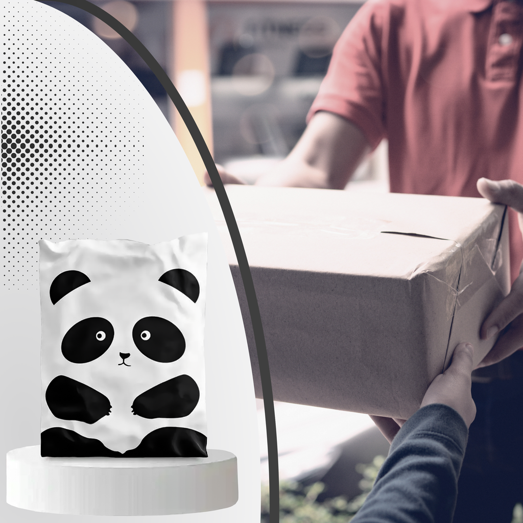 Tugevad kullerposti kotid 255x370 mm Panda 50 tk
