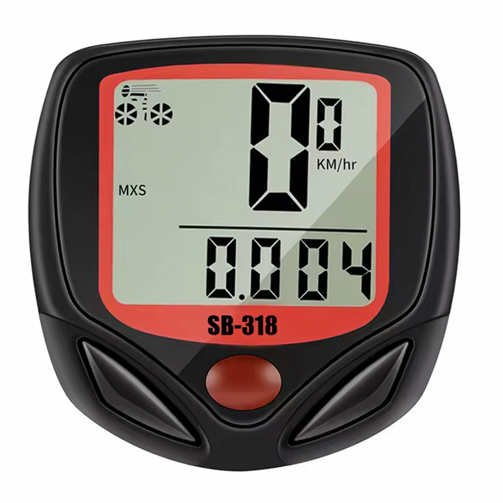 Waterproof Bicycle Computer LCD Speedometer with 15 Functions