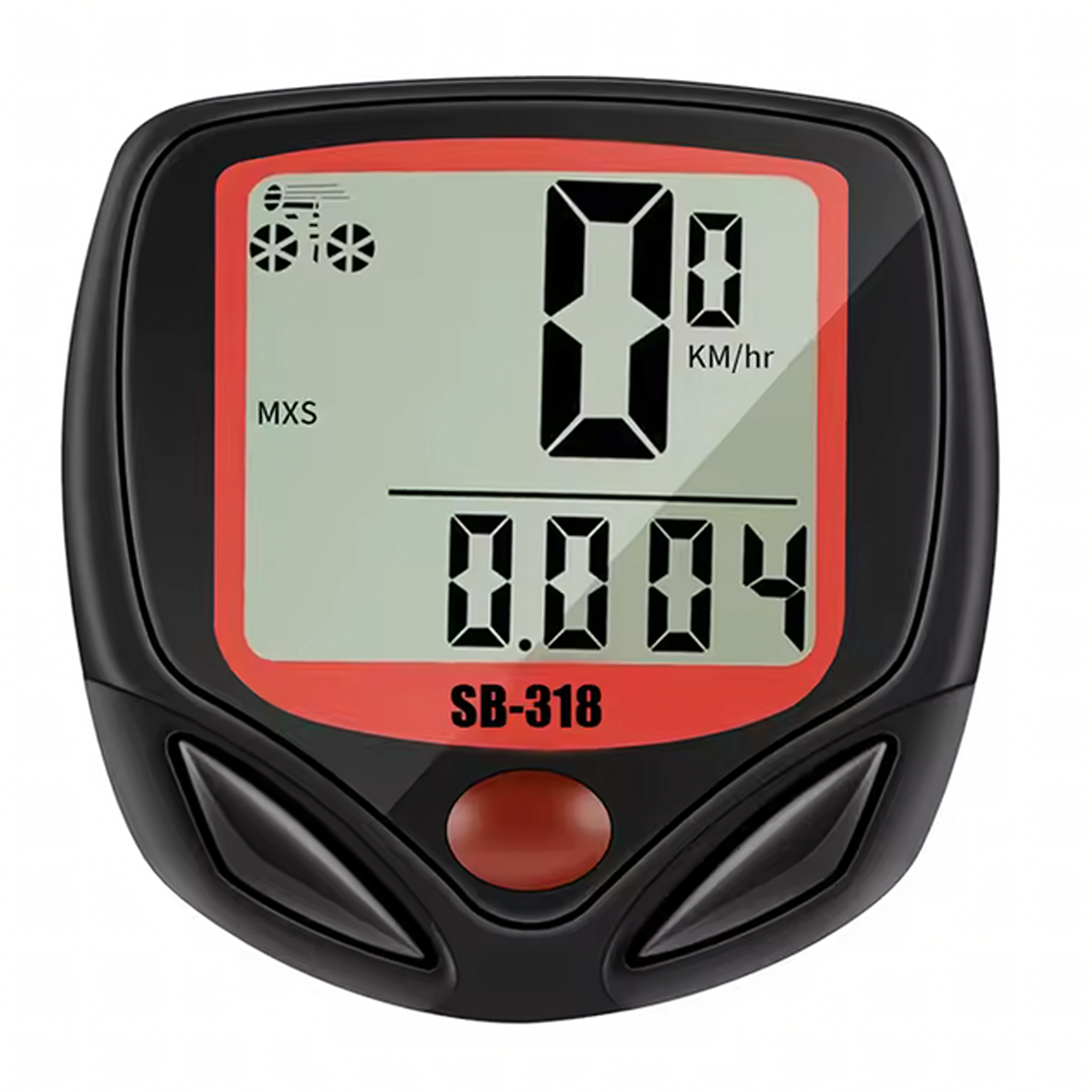 Waterproof Bicycle Computer LCD Speedometer with 15 Functions