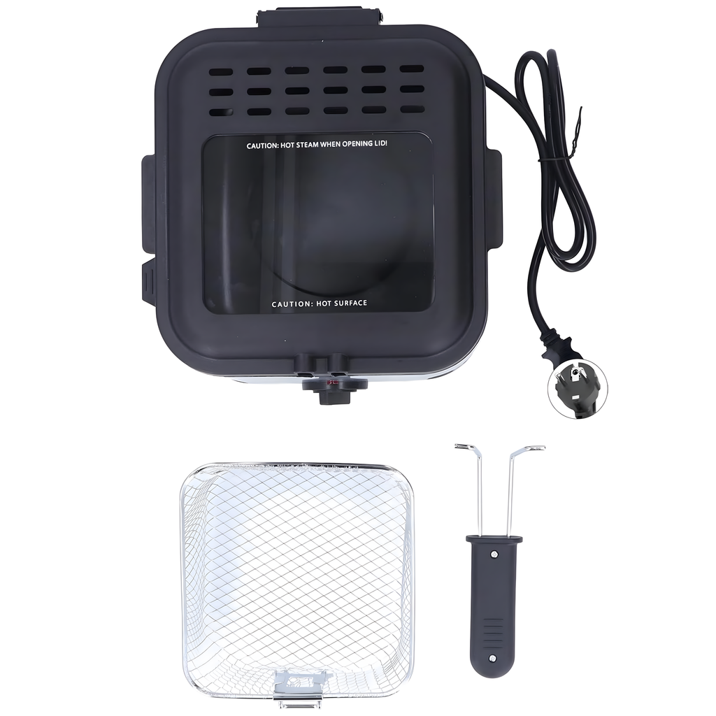 96x Traditional Oil Fryer 2.5L for Fries and Fish, Powerful 1000W