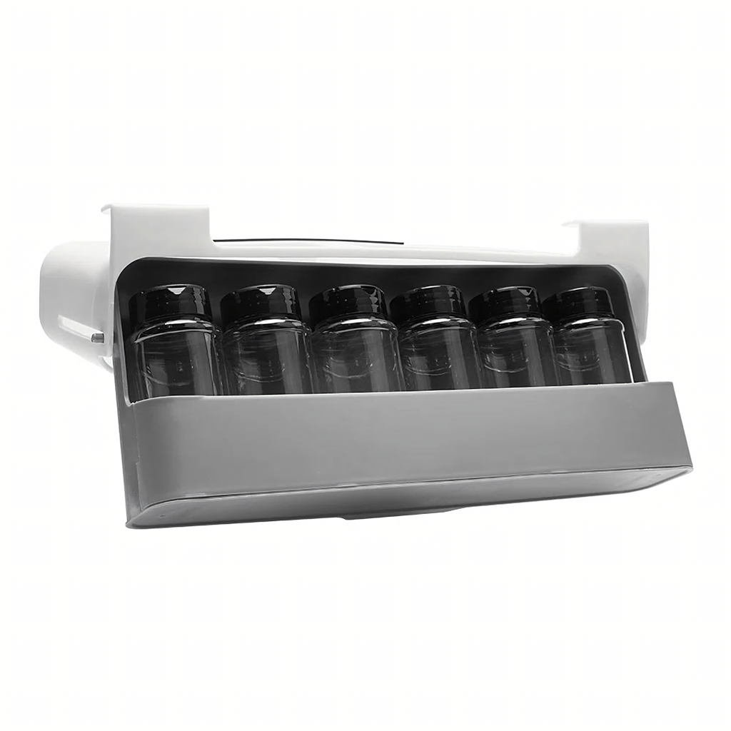 Drawer Organizer Shelf Suspended Spice Rack 6 Jars