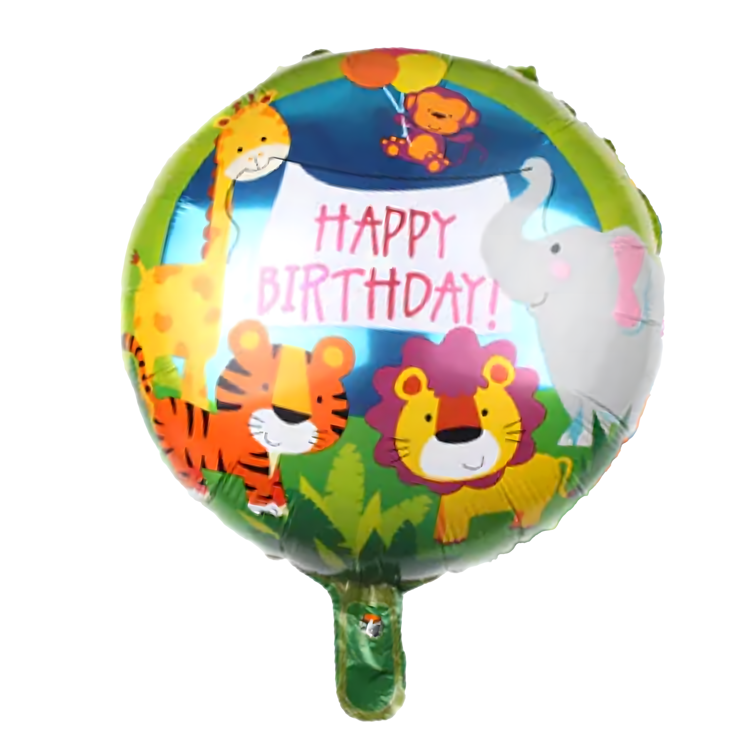 Sünnipäevalõhupallide komplekt Giraffe Animals sünnipäevapeoks 5 tk