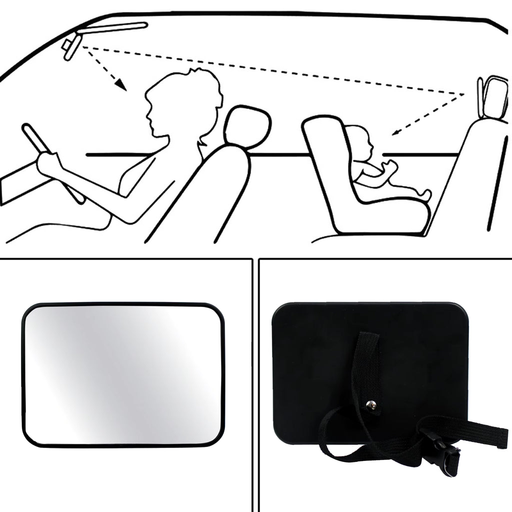 Peegli lapse jälgimiseks autos, reguleeritav peatugedele