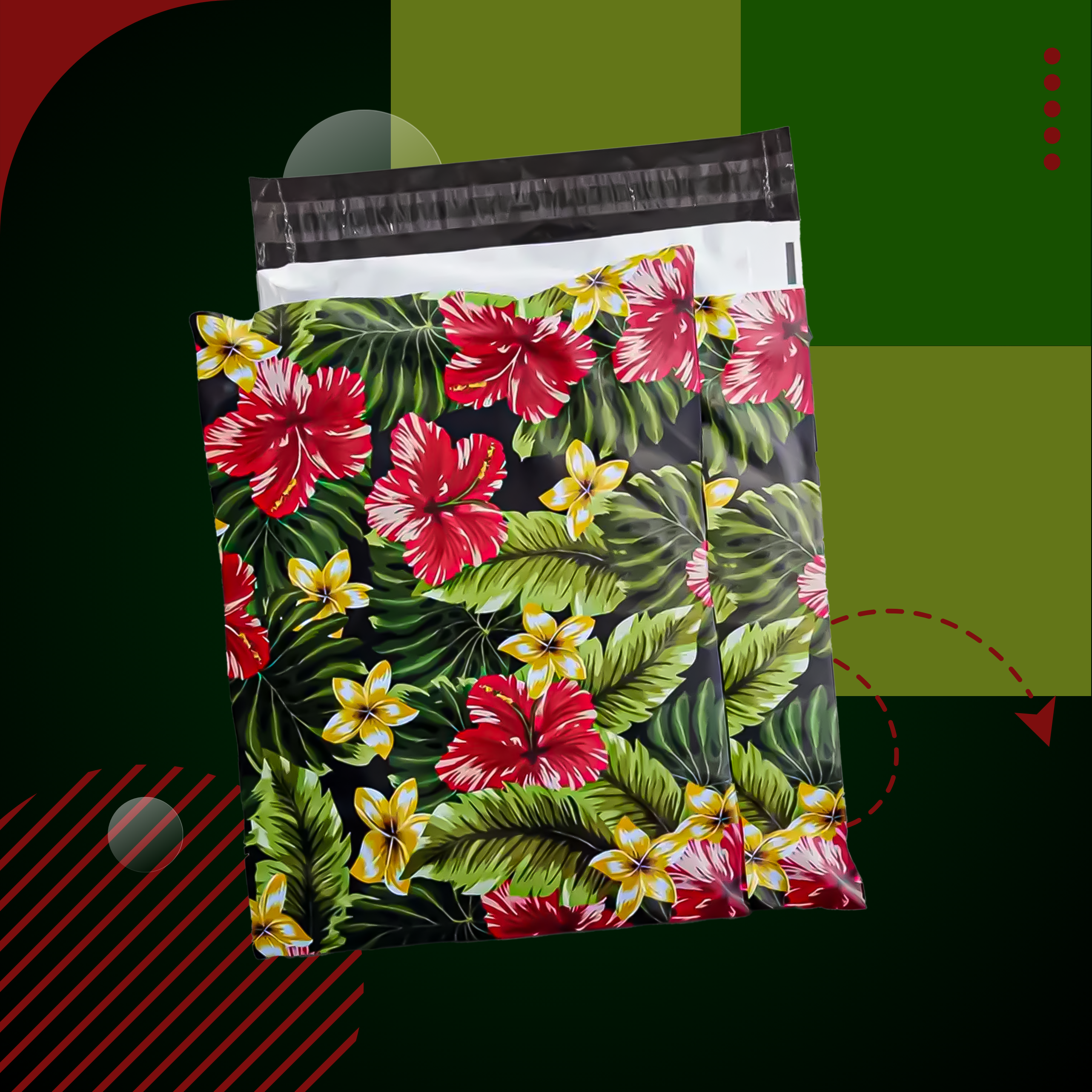 KULLERI FOOLIUMPAKID TUGEVAD FOOLIUMÜMBRIKUD 255x370 LILLED 50 tk