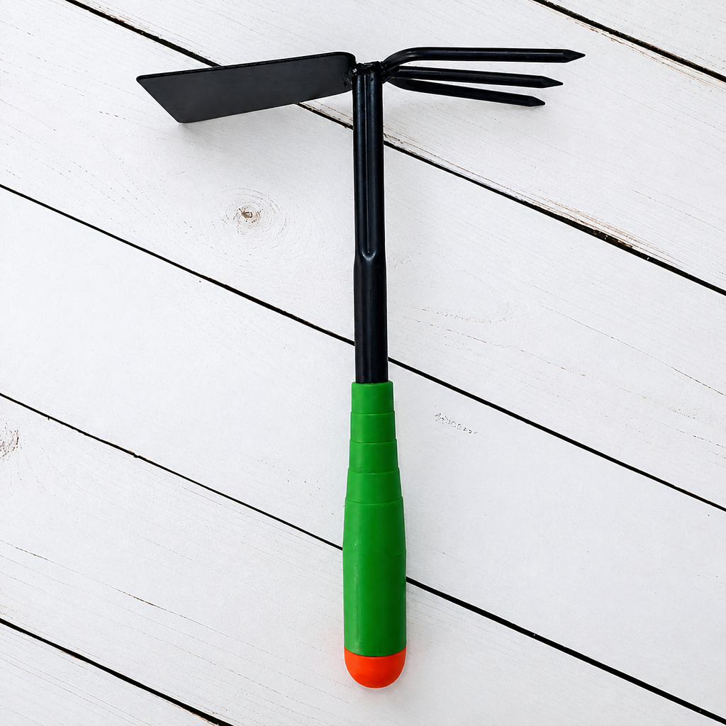 Garden Hoe with Claws 31cm 2-in-1 Digging and Raking Tool