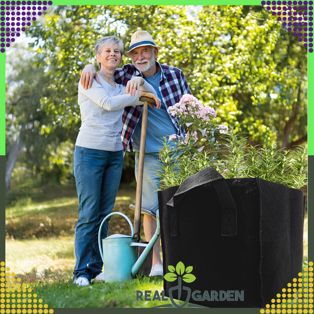 Wicker Planting Bag Pot for Growing Vegetables and Flowers 26.5L