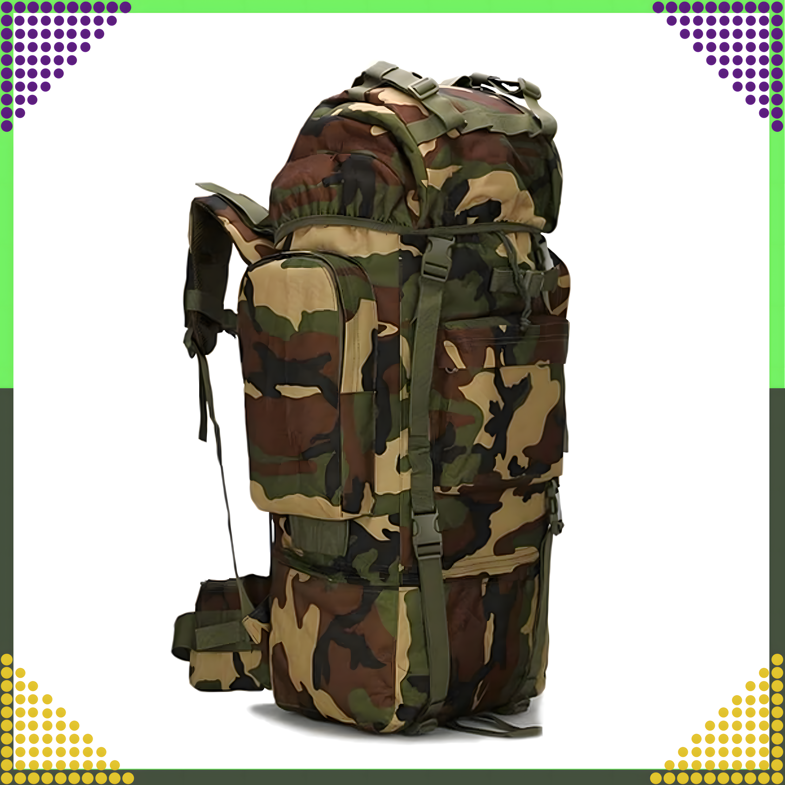 Tactical Backpack Military Tourist Survival Mountain Large 65L