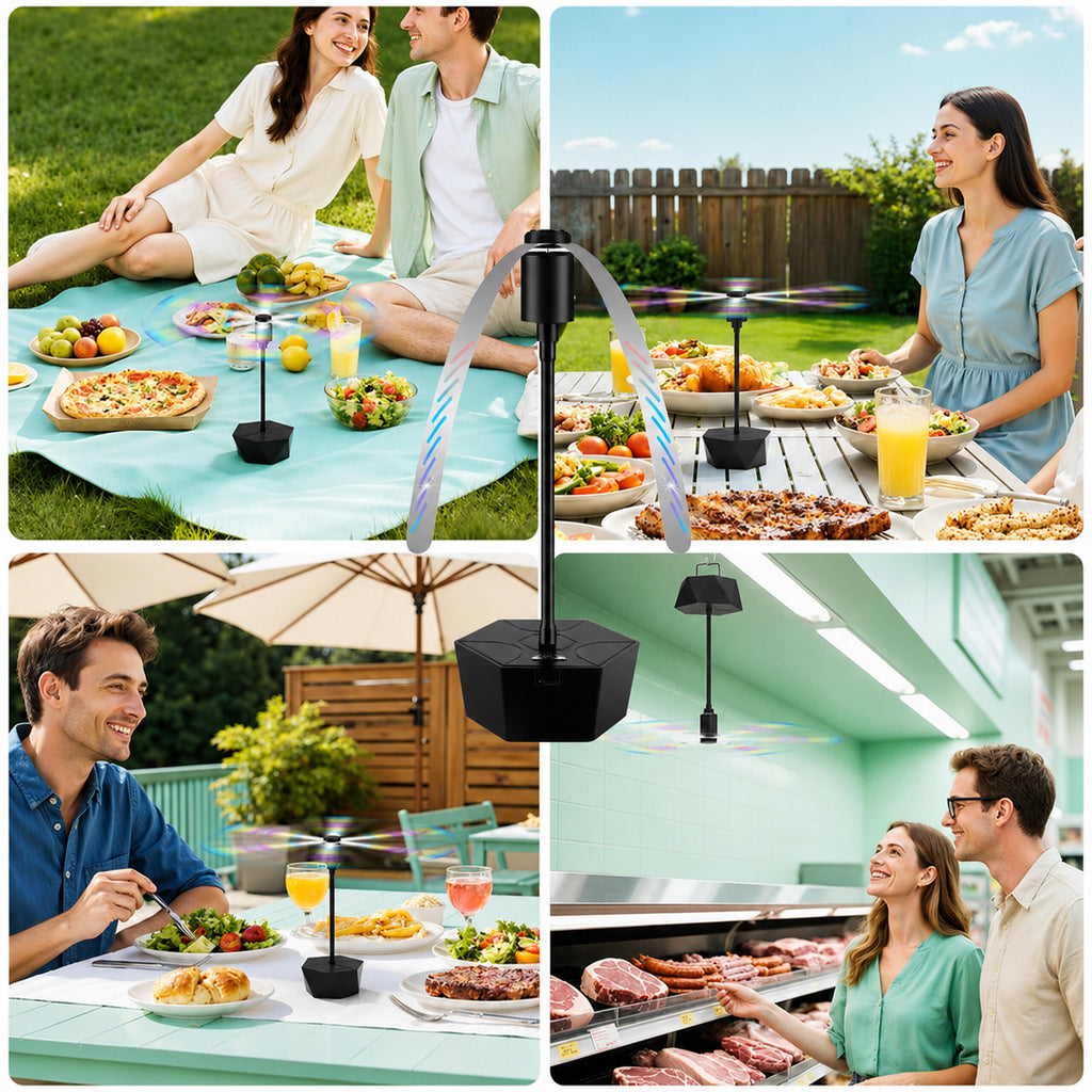 Portable Electric Mosquito and Fly Repellent Fan