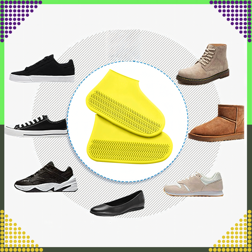 Waterproof Rain Shoe Covers Anti-Slip Wellington Boots L