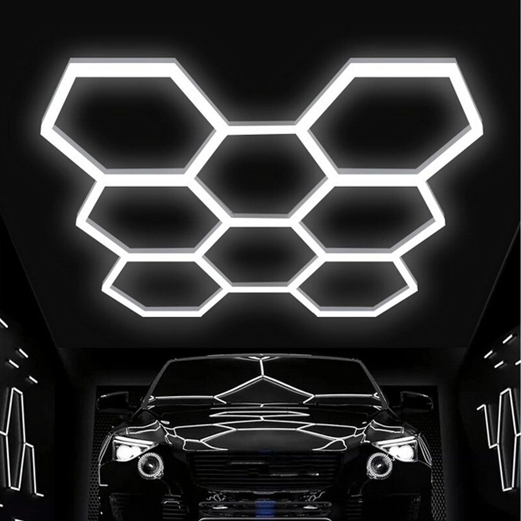 60 tk LED-kuusnurkseid paneelvalgusteid 257 × 244 cm 280 W 6500 K RC-K-2077-15774