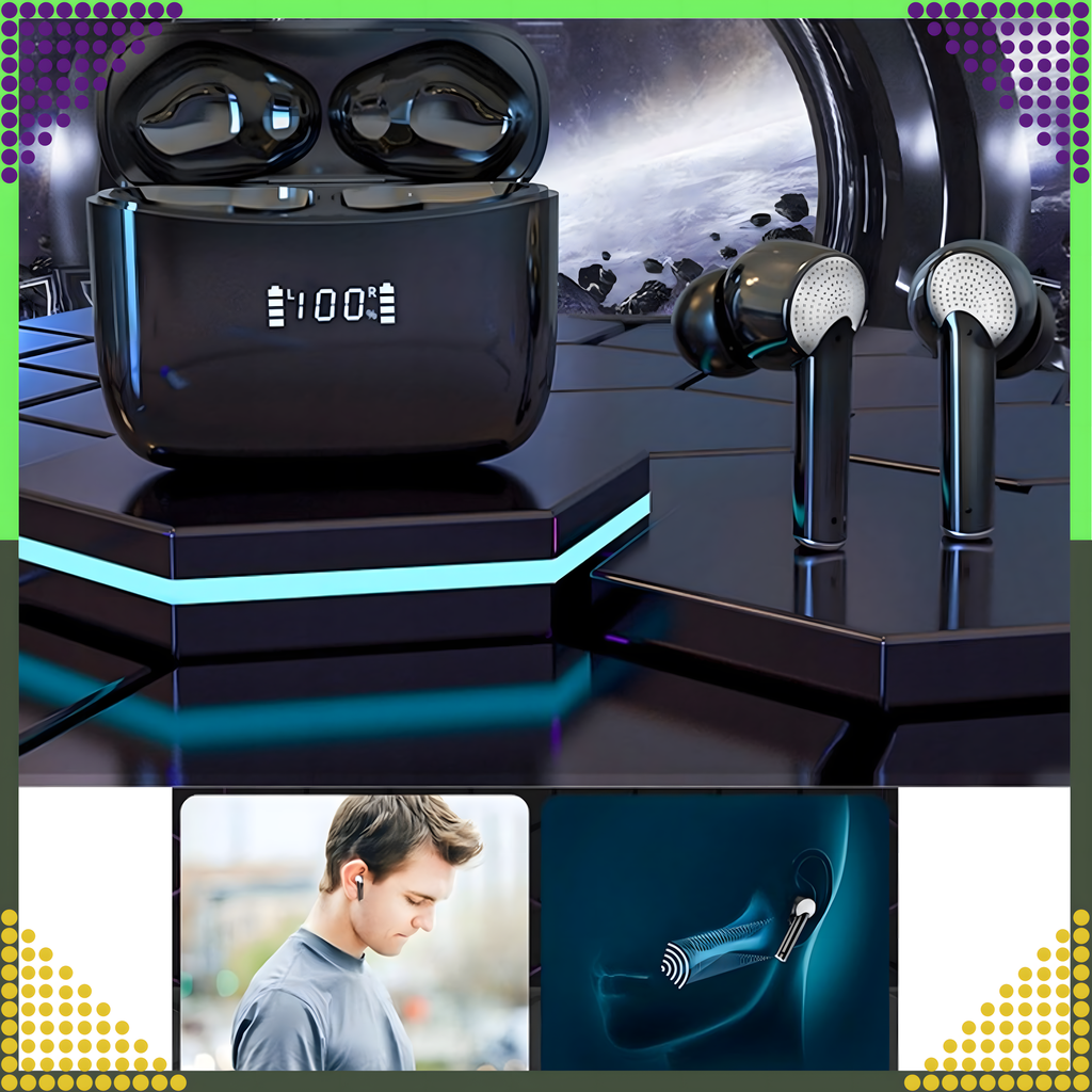 Juhtmevabad Bluetooth spordikõrvaklapid jooksmiseks Powerbank mikrofoniga